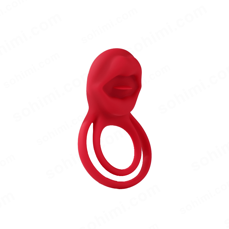 2 in 1 Tongue Clicking Stimulation Vibrating Egg and Double Cock Ring