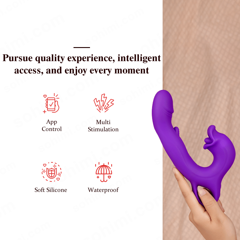 2025 Viele 3| Upgraded App Control Flapping Licking Female Vibrator