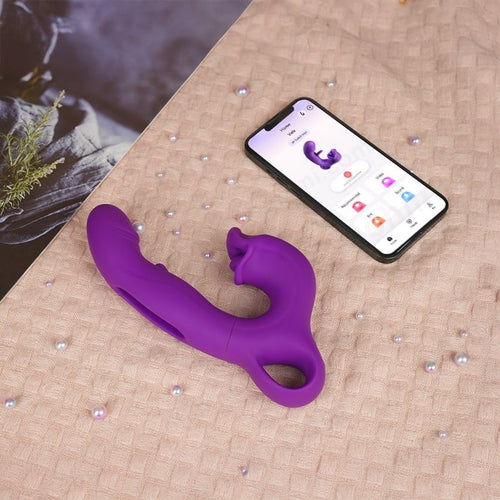 2025 Viele 3| Upgraded App Control Flapping Licking Female Vibrator