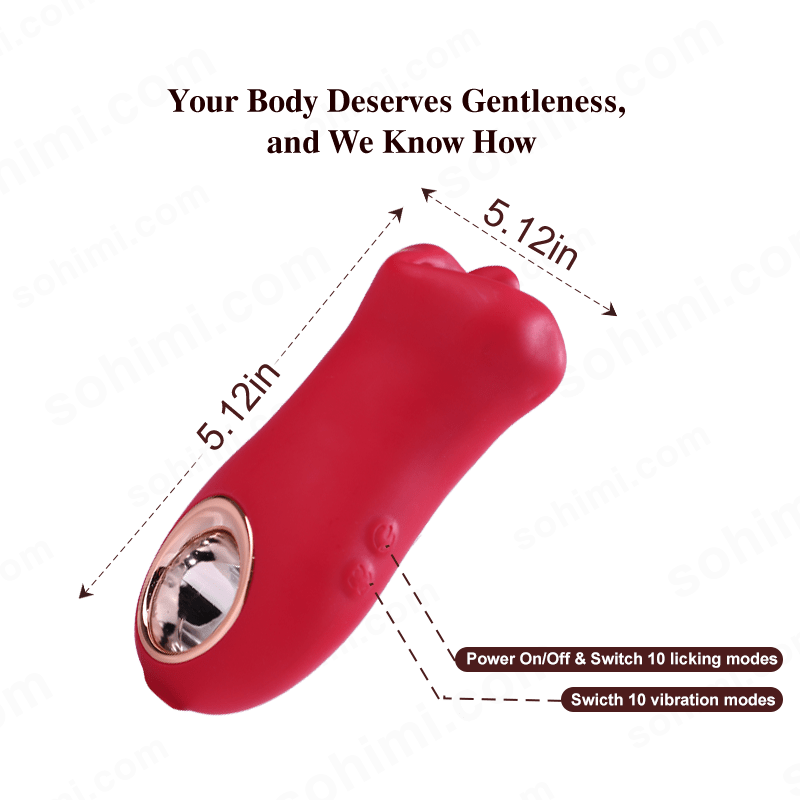 ABBY 3 in 1 Kissing and Licking Female Vibrator Sex Toy