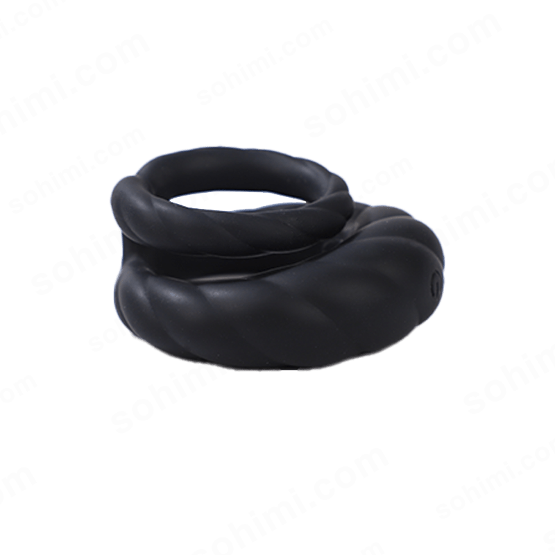 Adult Double Penis Ring Vibrator Cock Ring with 10 Vibration Modes