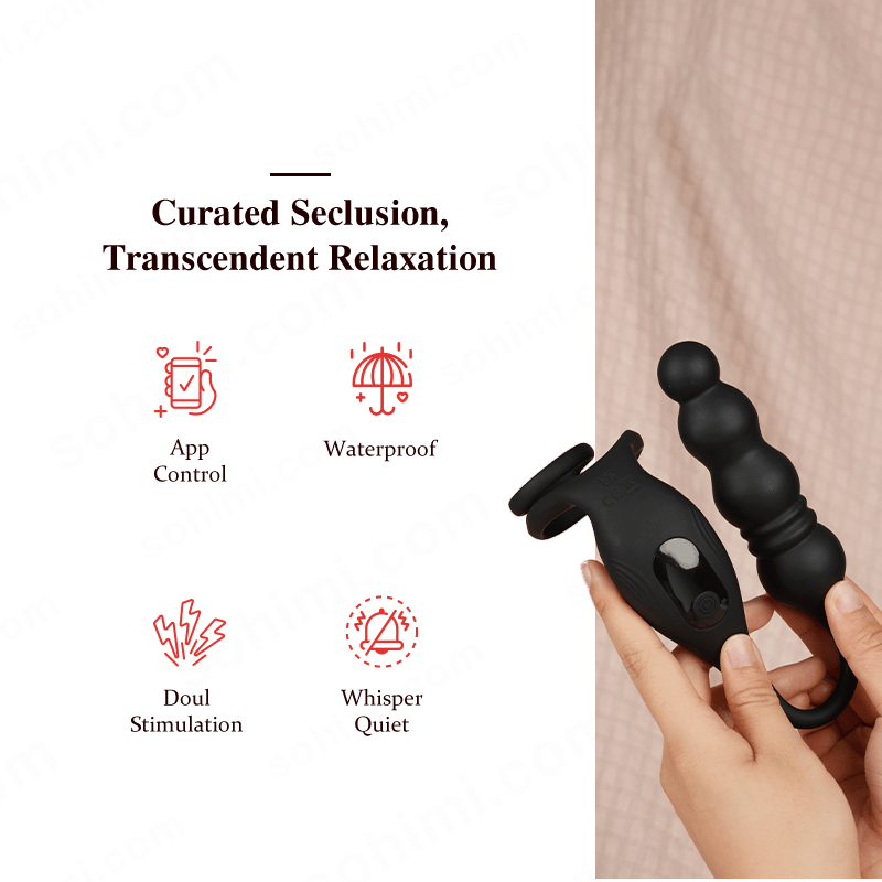 ARCHIE4| App Control Vibrating and Thrusting Anal Plug