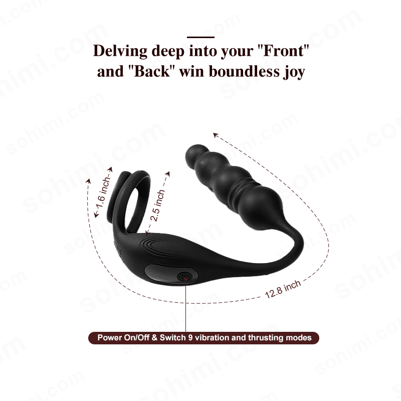 ARCHIE4| App Control Vibrating and Thrusting Anal Plug